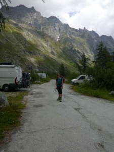 Alpine Climbing the start of the walk in