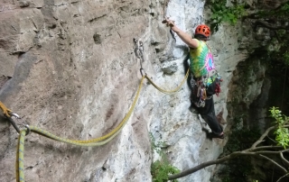 On the 2nd Ascent of 'Morris dancing on ecstasy' - Bristol - rock climbing
