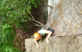 On the 2nd Ascent of 'Morris dancing on ecstasy' - Bristol - rock climbing