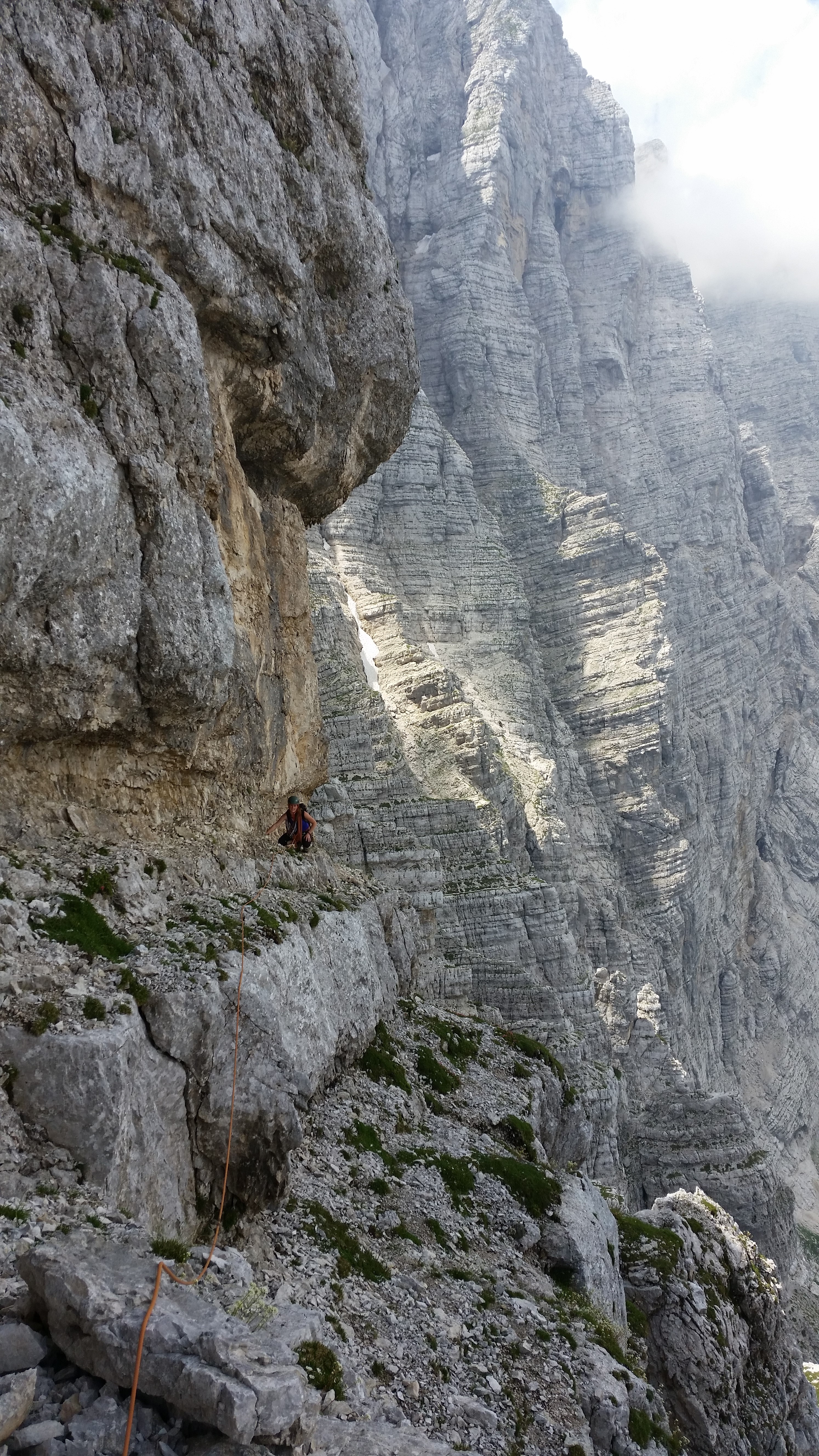 Robyn Neslon on the Zlatorog Ledges