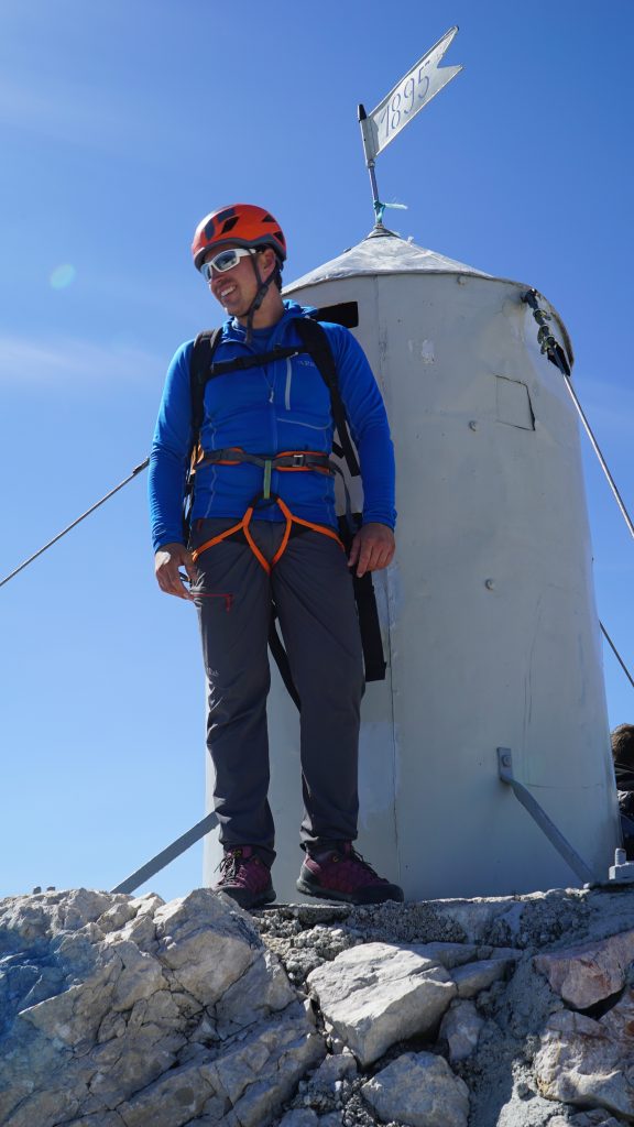 Dave Talbot on the summit of Triglav