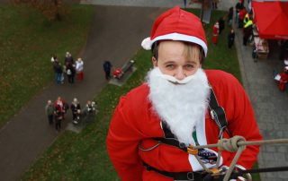 Santa charity abseil event
