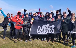 Dark Horses team on an adventure event