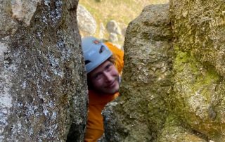Learn to lead rock climbing course