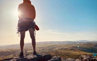 Learn to lead rock climbing course