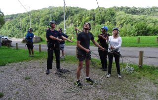 Rock climbing group session