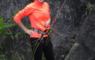 Rock climbing group session