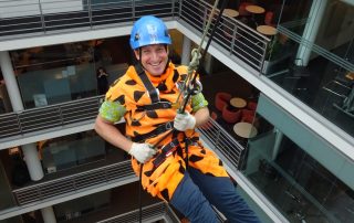Indoor Charity abseil event