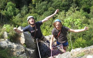 Multi pitch climbing at Wintours Leaps