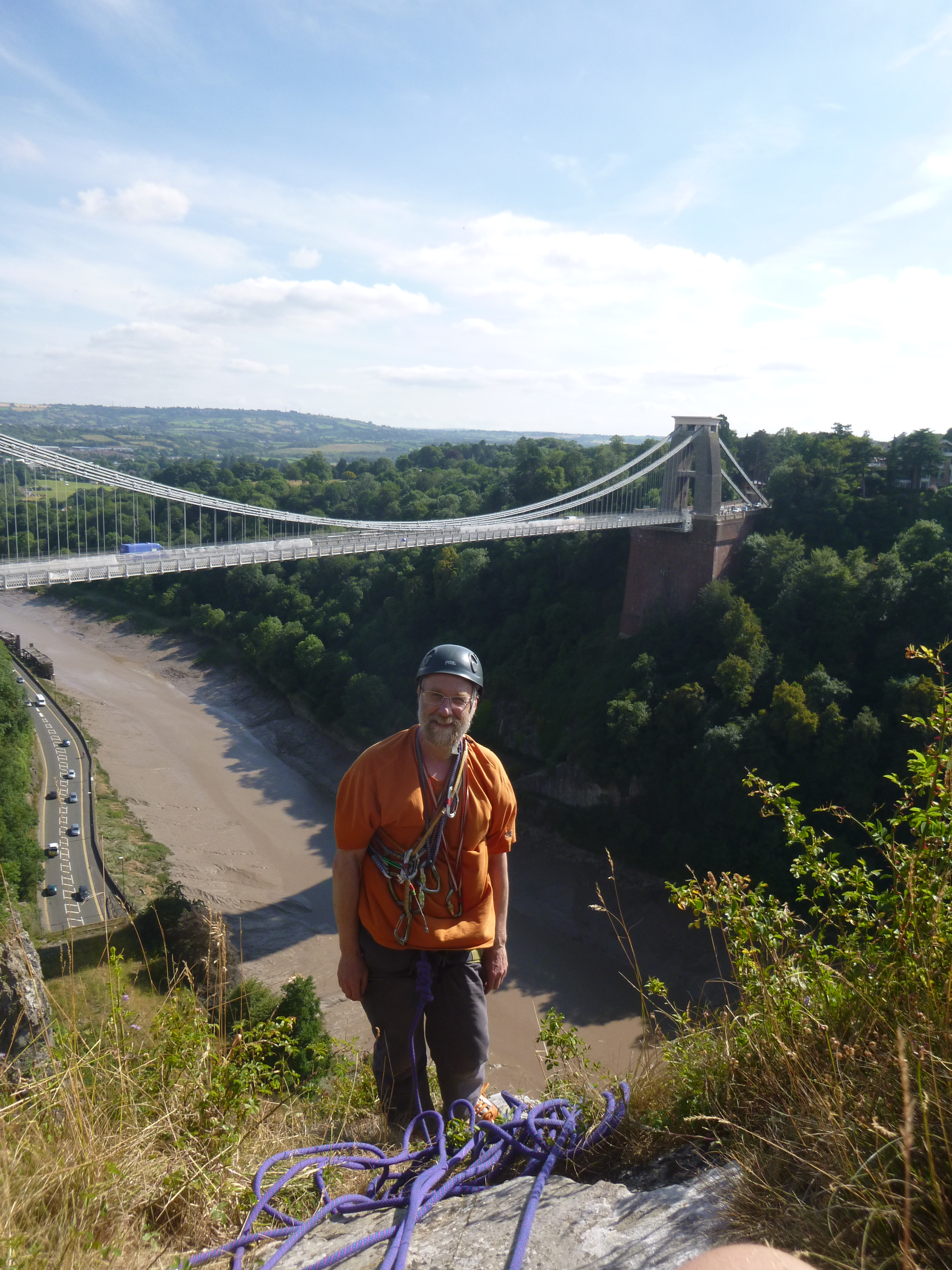 Topping out in Avon Gorge Bristol