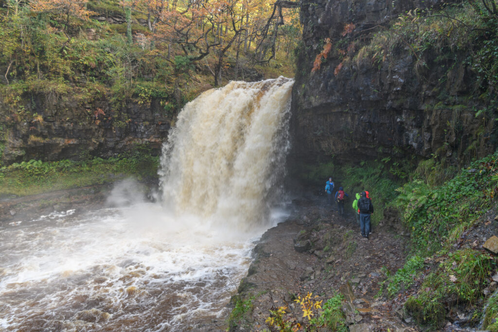 Sgwd Yr Eira Waterfall on a thunderous day Sgwd Yr Eira Waterfall on a thunderous day