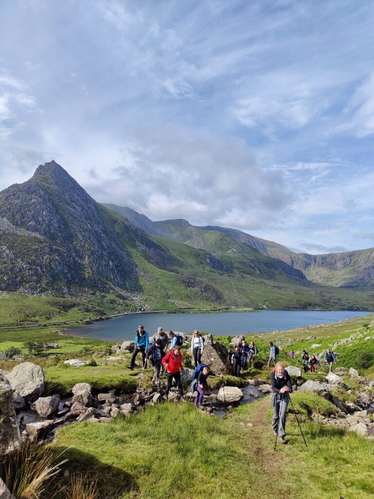 Hiking challenge team