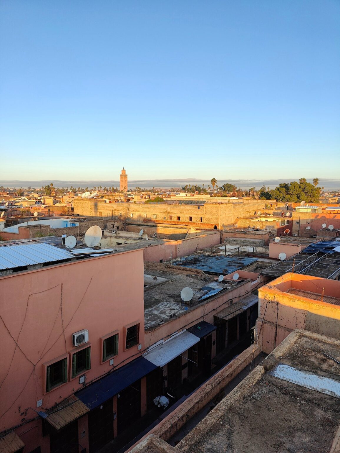 View across the rooftops of Marrakech