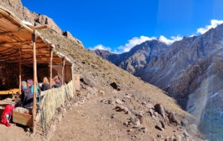 Trailside snack hut on the walk up to the Toubkal refuge